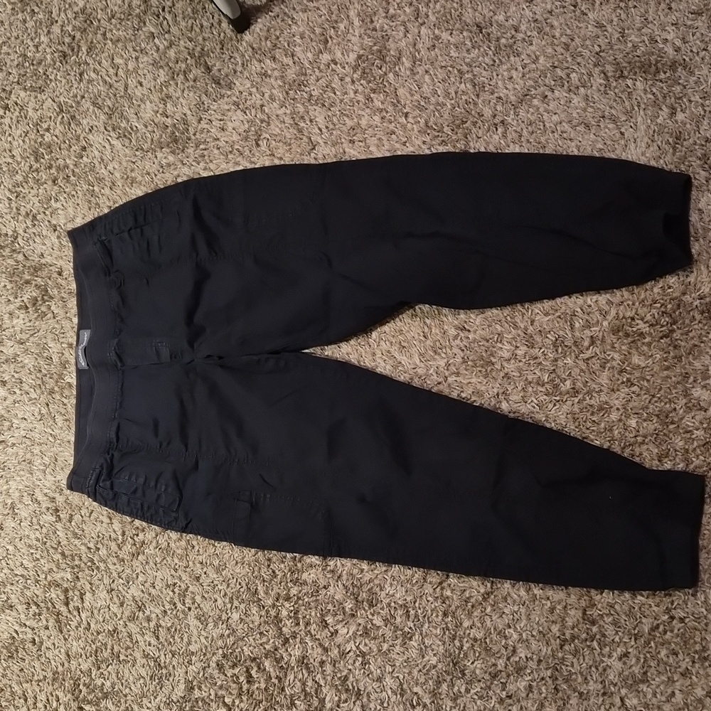 Eddie Bauer Black Joggers Parachute Pants 14 Cargo